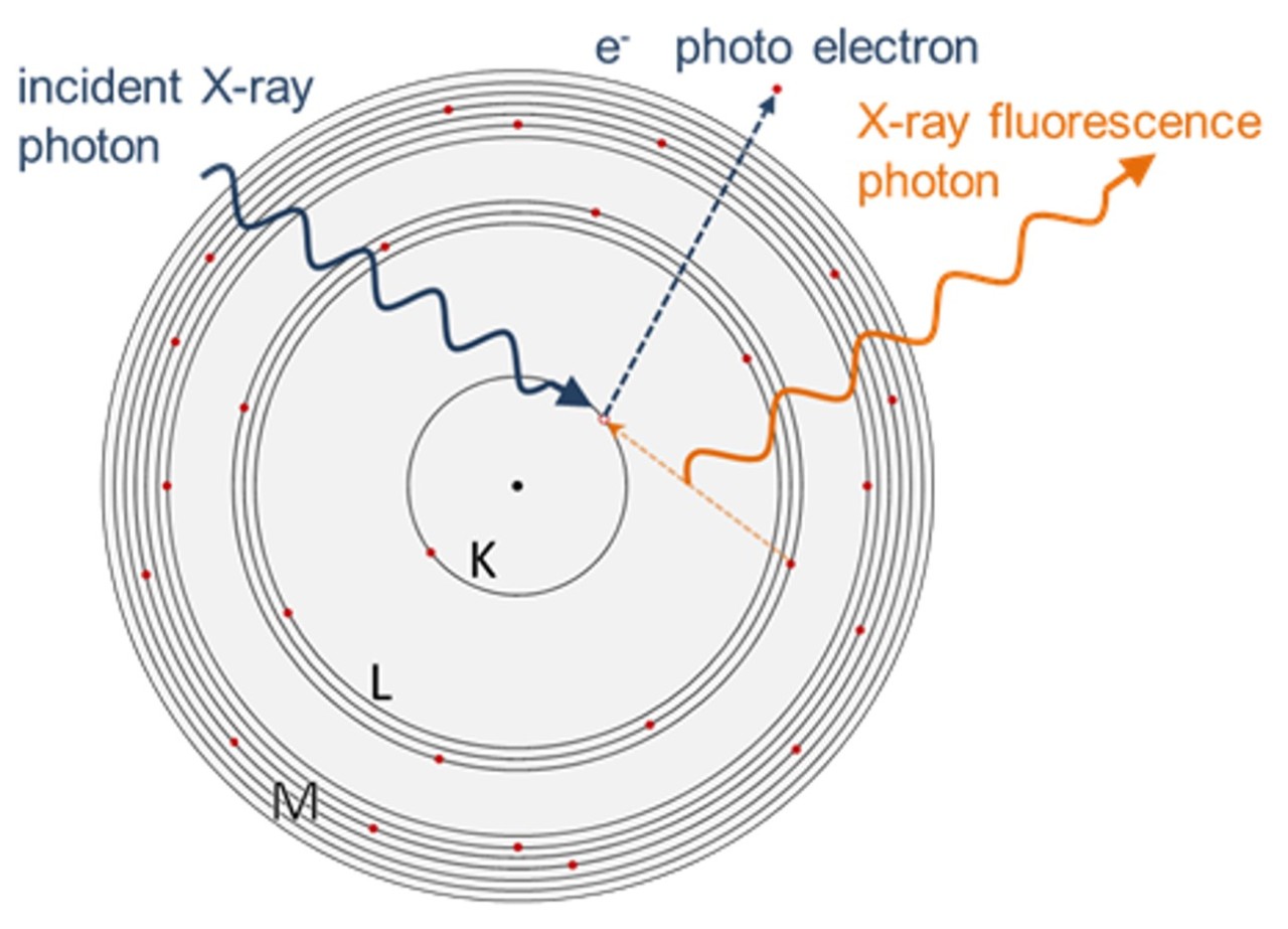 素描的x射线荧光光谱仪过程