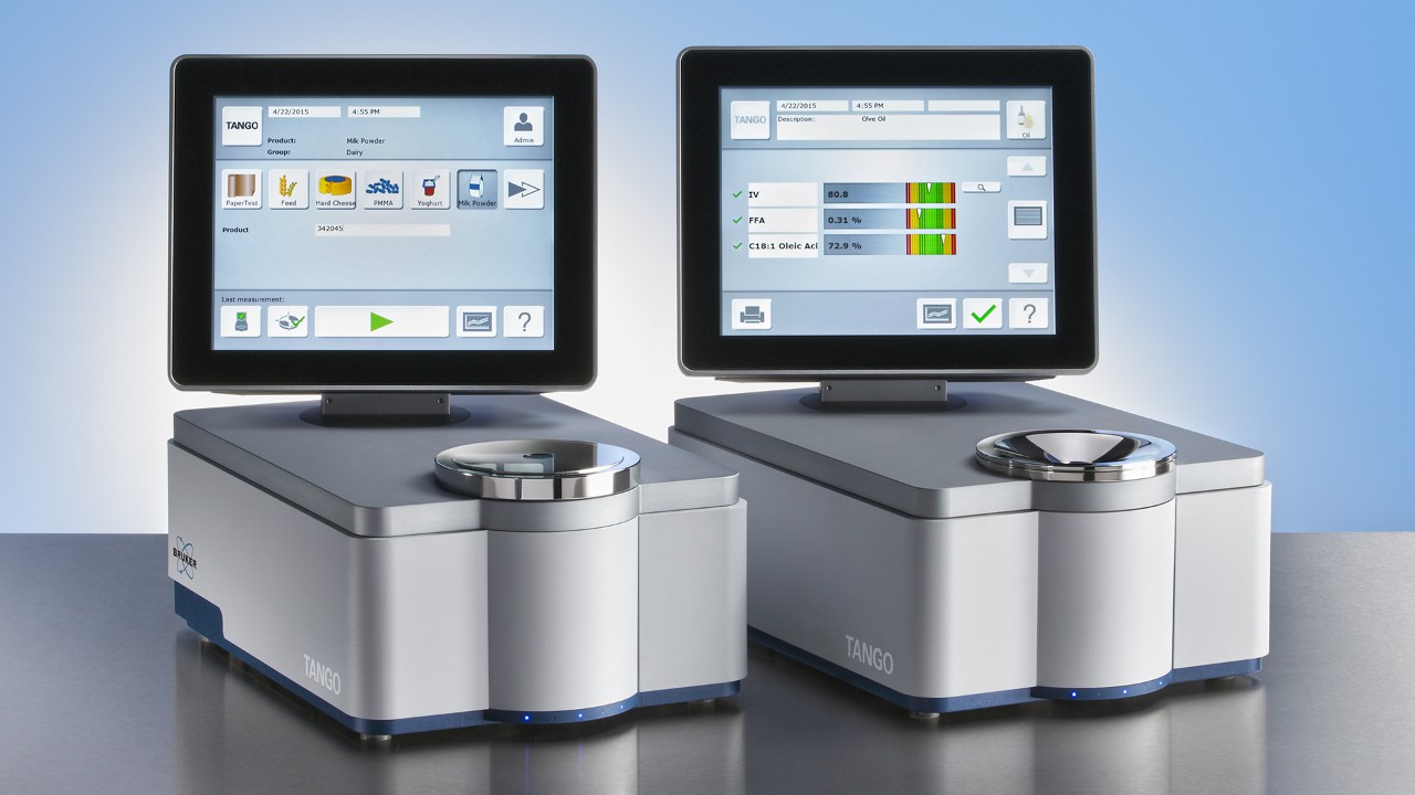 Das TANGO FT-NIR-Spektrometer ist in zwei konfigationen erhältlich: für Feststoffe und für Flüssigkeiten。