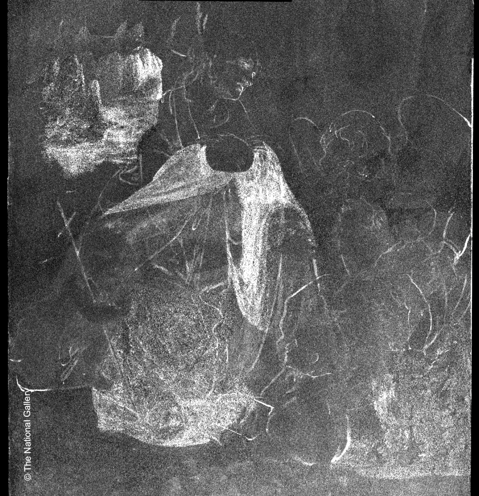 一幅杰作的演变:达芬奇的“岩石圣母”:由M6 JETSTREAM收集的锌地图，显示了达芬奇对这幅画的原始计划
