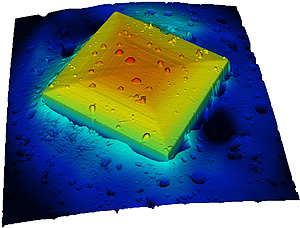 NanoWizard +沸石晶体的三维地形。