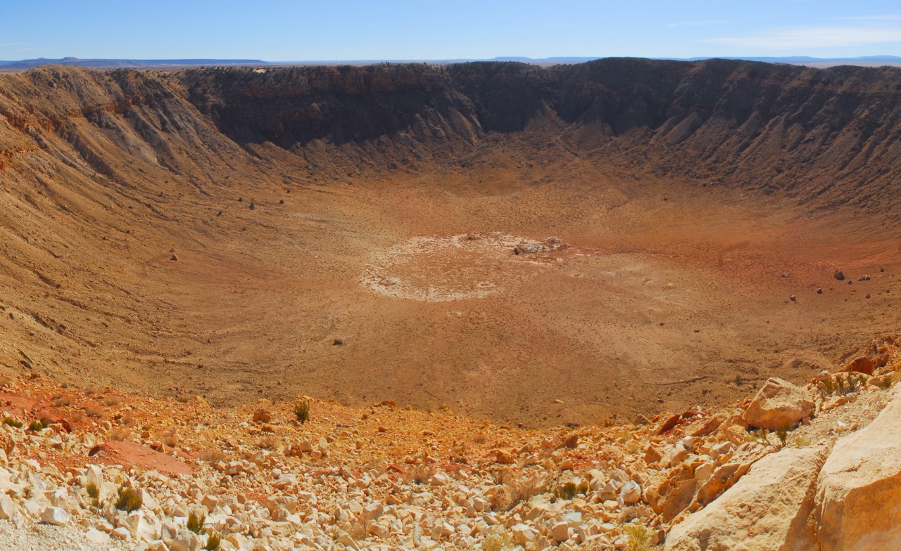 亚利桑那州陨石坑形成在c。50000年前产生影响。